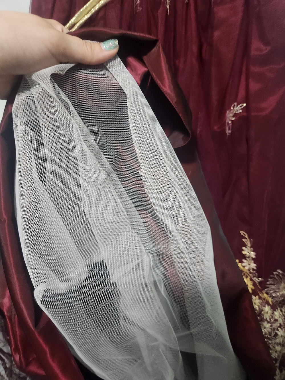 Alyce Designs Burgundy Formal Dress. Romantic Renaissance Fairycore Princess. - Picture 12 of 12